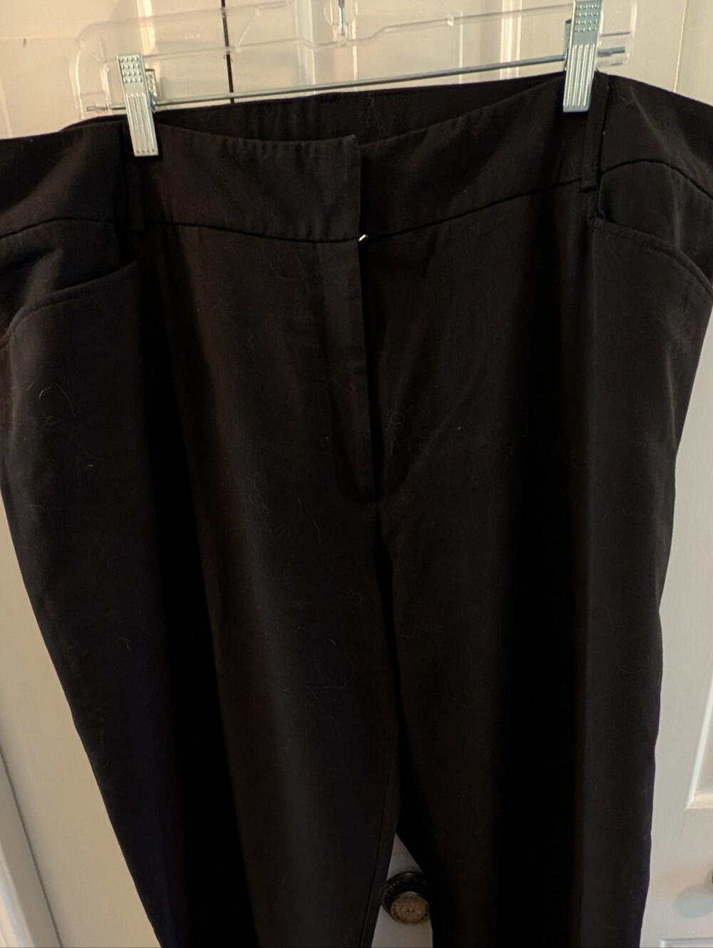 Women's Sag Harbor Black Trousers Size 22W